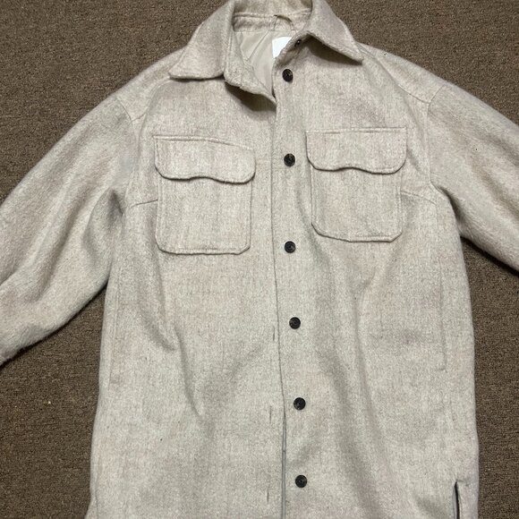 H&M Long beige shacket - Picture 2 of 5